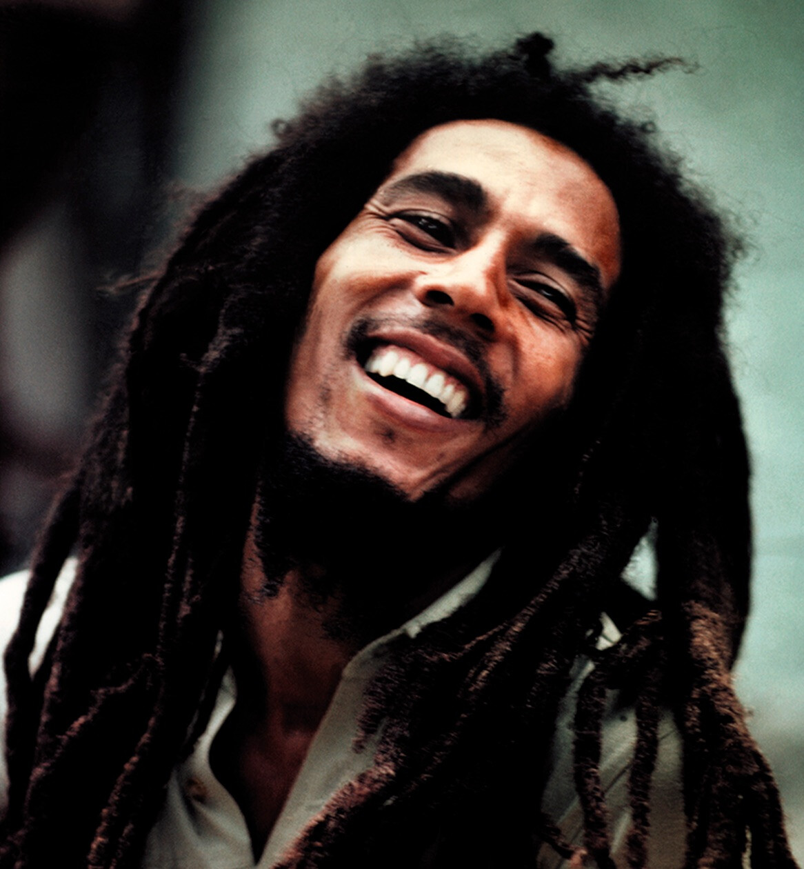 Photograph of Bob Marley.